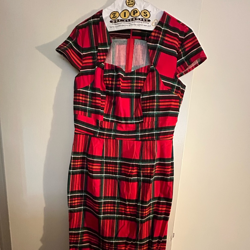 Dress
Holiday Plaid Print Dress
